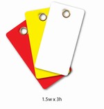 Heavy Duty Vinyl Tags 1.5 x 3  Blank 